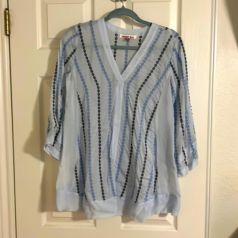 New condition Johnny Was sheer tunic